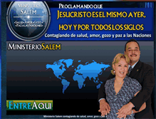 Tablet Screenshot of ministeriosalem.com